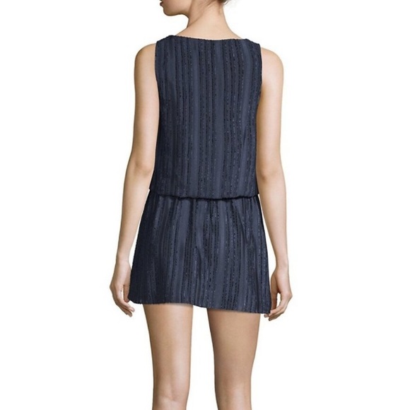 Navy Blue Parker Front Wrap Dress Size S NWT - Picture 2 of 9